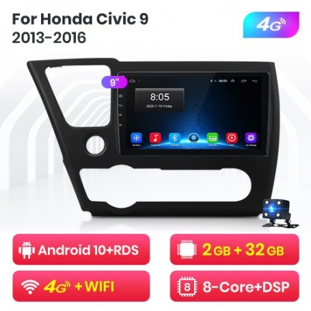 Radio Navegador Android para Honda Civic 9 2013-2016