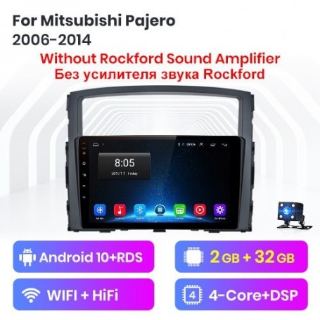 Radio Navegador Android para Mitsubishi Montero V80 V90 (2006 - 2014)