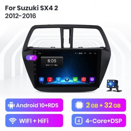 Radio Navegador Android para Suzuki SX4 S-Cross (2012-2016)