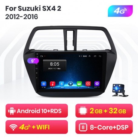 Radio Navegador Android para Suzuki SX4 S-Cross (2012-2016)