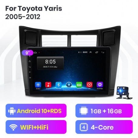 Radio Navegador Android para Toyota Yaris XP90 (2005-2012)