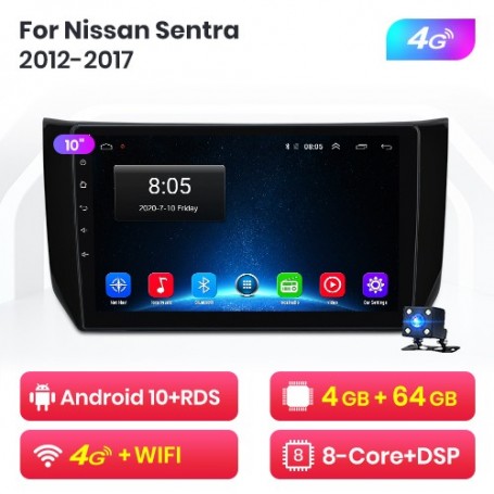 Radio Navegador Android para Nissan Sentra B17 (2012-2017)