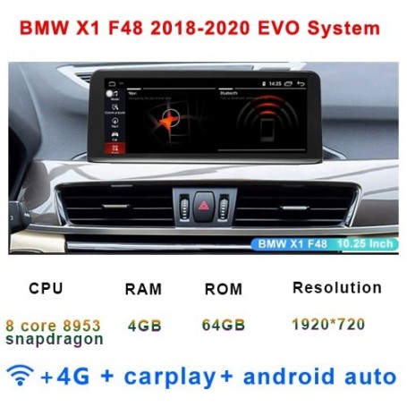 Radio Navegador Android para BMW X1 F48 X2 F49 (2016-2020)