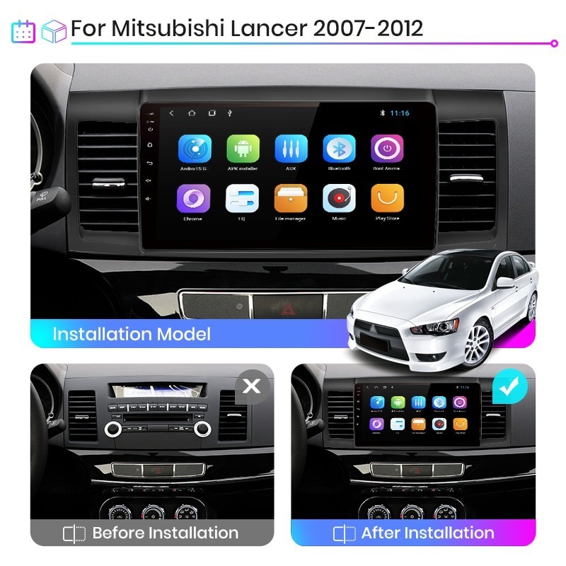 Equipo Multimedia para Mitsubishi Lancer (2007 2013