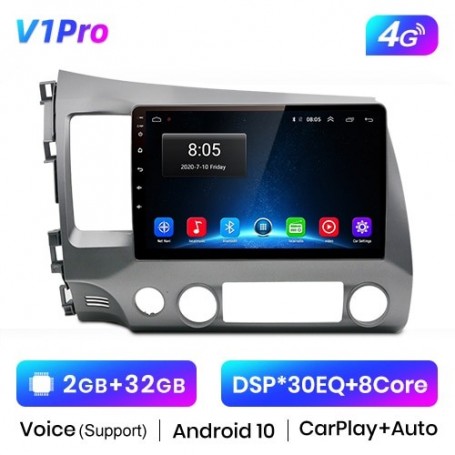 Radio Navegador Android Para Honda Civic 8 (2005 - 2012)