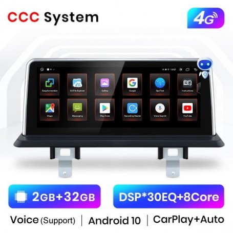 Radio Navegador Android para BMW Serie 1 E81 E82 E87 E88 CCC/CIC (2005-2012)