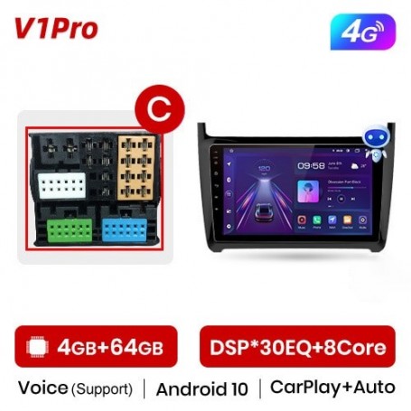 Radio Navegador Android para Volkswagen POLO sedan (2008 - 2020)