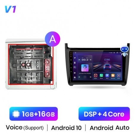 Radio Navegador Android para Volkswagen POLO sedan (2008 - 2020)