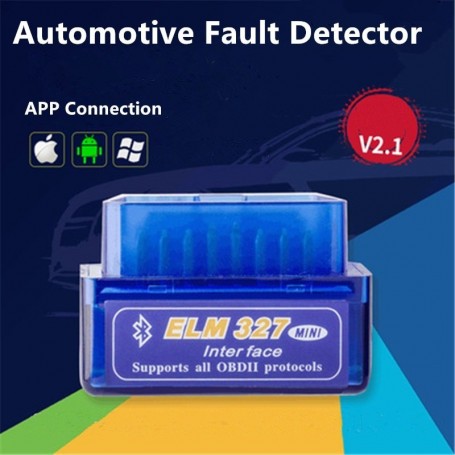Herramienta de diagnóstico coche, escáner ELM327 V1.5 Compatible con Bluetooth OBD II V2.1 wifi, código de err Elección Blue
