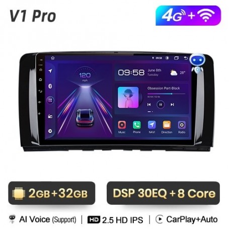 Radio Navegador Android Para Mercedes Benz Clase R w251 (2005-2017)