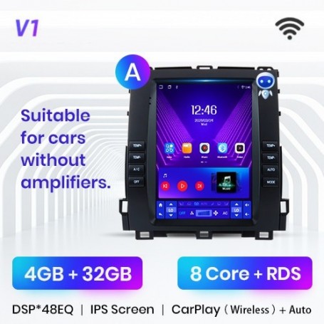 Radio Navegador Android para Toyota Land Cruiser Prado 120 (2004-2009)