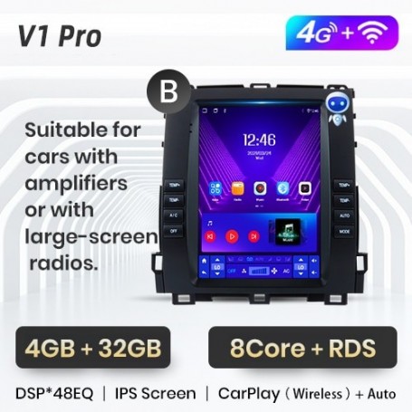 Radio Navegador Android para Toyota Land Cruiser Prado 120 (2004-2009)
