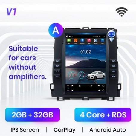 Radio Navegador Android para Toyota Land Cruiser Prado 120 (2004-2009)