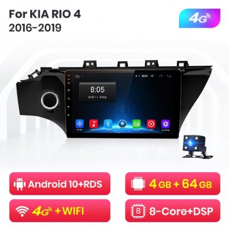Radio Navegador Android para KIA RIO 4 (2016 - 2019)