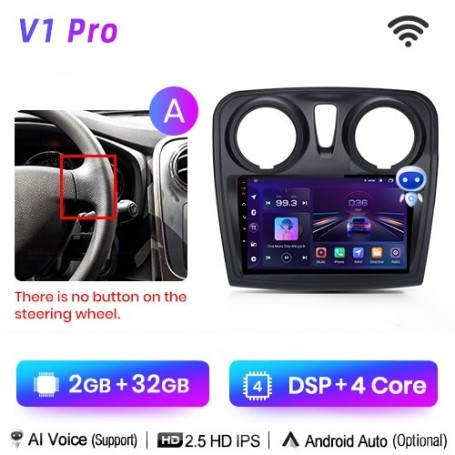 Radio Navegador Android Para Renault Logan 2 (2012-2019) Sandero (2014-2019)