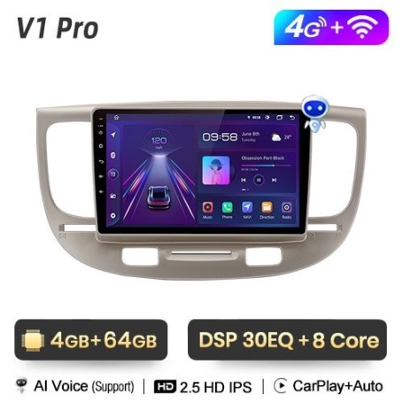 Radio Navegador Android para Kia RIO 2 (2005 - 2011)