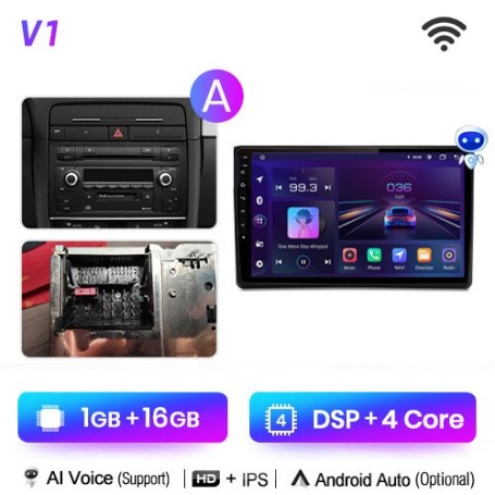 Radio Navegador Android Para Audi A4 B6 (2000-2009) / Seat Exeo (2010)