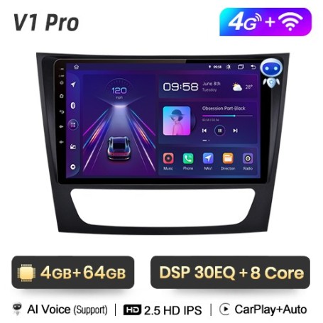 Radio Navegador Android para Mercedes Benz Clase E W211 CLS W219 (2002 - 2010)