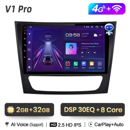 Radio Navegador Android para Mercedes Benz Clase E W211 CLS W219 (2002 - 2010)