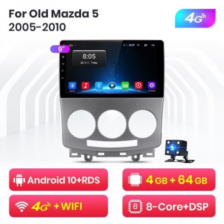 Radio Navegador Android para Mazda 5 (2005-2010)