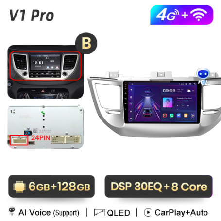 Radio Navegador Android para Hyundai IX35 Tucson 3 (2015-2018)