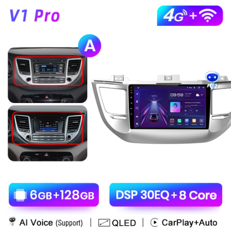 Radio Navegador Android para Hyundai IX35 Tucson 3 (2015-2018)