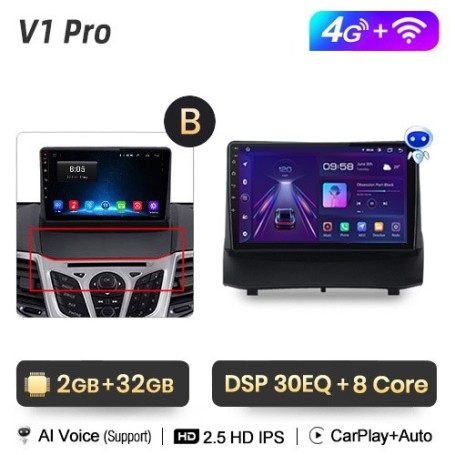 Radio Navegador Android para Ford Fiesta Ecosport (2009- 2017)