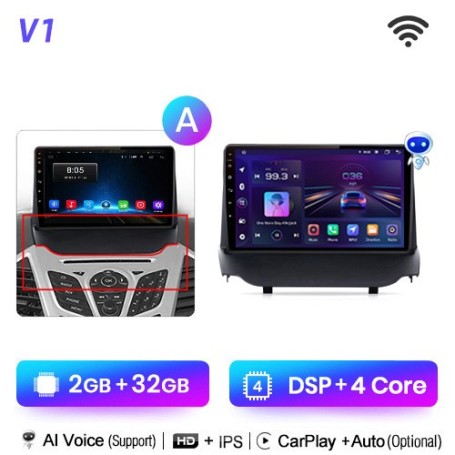 Radio Navegador Android para Ford Fiesta Ecosport (2009- 2017)