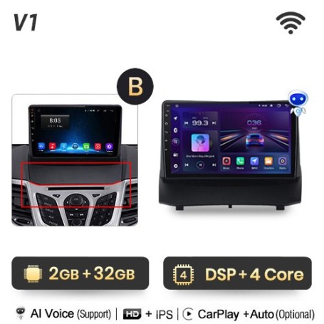 Radio Navegador Android para Ford Fiesta Ecosport (2009- 2017)