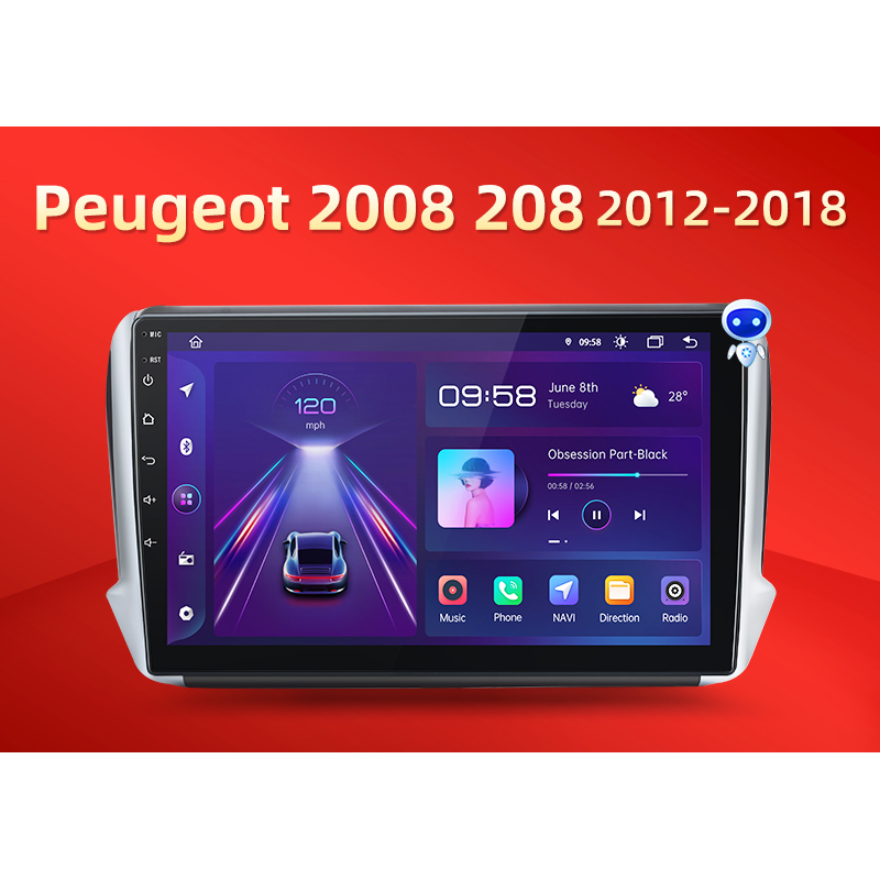 extraño caravana Conversacional Equipo Multimedia para Peugeot 2008 208 (2012 - 2018) Seleccionado WIFI  2-32GB