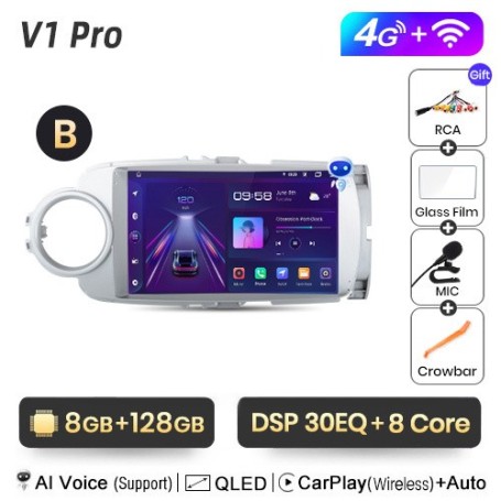 Radio Navegador Android para Toyota Yaris 2012-2017