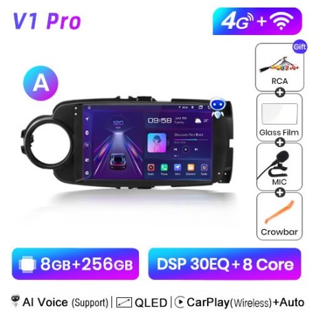 Radio Navegador Android para Toyota Yaris 2012-2017