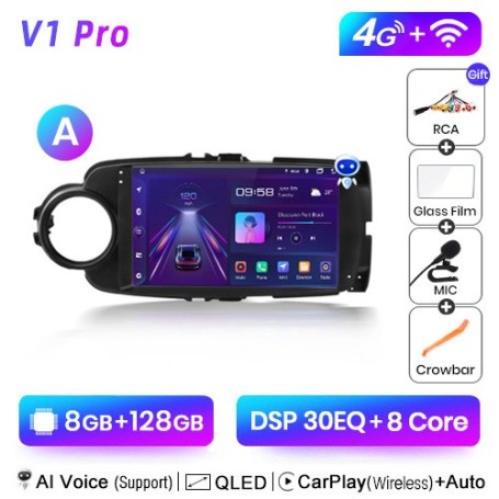 Radio Navegador Android para Toyota Yaris 2012-2017