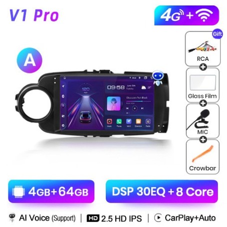 Radio Navegador Android para Toyota Yaris 2012-2017