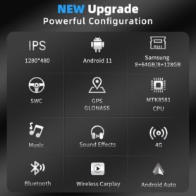 Radio Navegador Android para Mercedes Clase C W204 (2011-2014)