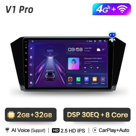 Radio Navegador Android para Volkswagen Passat B8 2015-2020