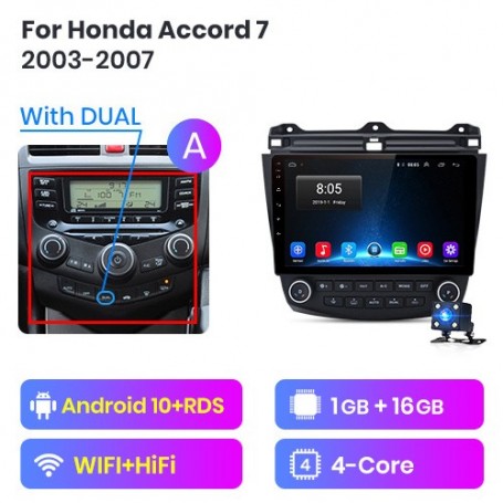 Radio Navegador Android para Honda Accord (2003-2007)