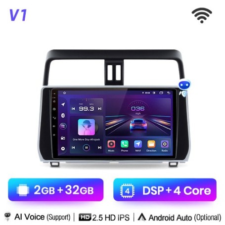 Radio Navegador Android para Toyota Land Cruiser Prado 150 (2017-2018)
