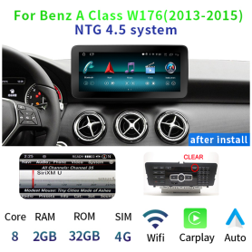 Radio Navegador Android para Mercedes-Benz A CLA GLA W176 W117 X156 (2GB + 32GB)