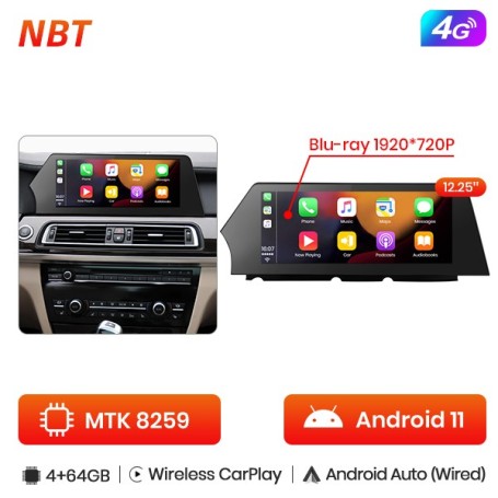Radio Navegador Android para BMW Serie 7 F01 F02 (2009-2015)
