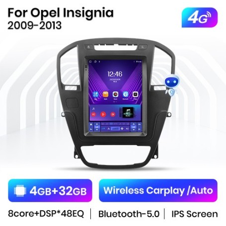 Radio Navegador Android estilo Tesla para Opel Insignia (2009-2013)