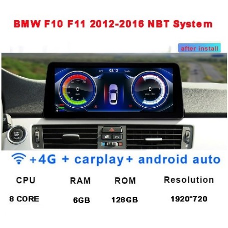 Radio Navegador Android para BMW F10, F11 (2011 - 2016) 12,3"