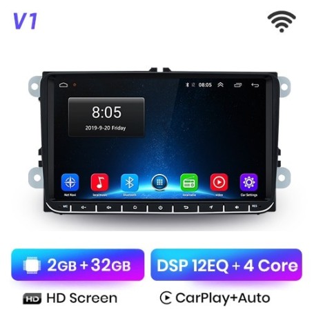 Radio Navegador Android para VW, Volkswagen, Golf, Passat b7, Skoda Octavia, Seat Leon, Polo, Tiguan