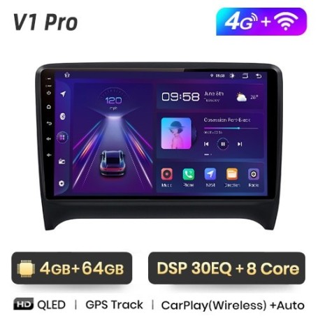 Radio Navegador Android para Audi TT MK2 8J (2006-2014)