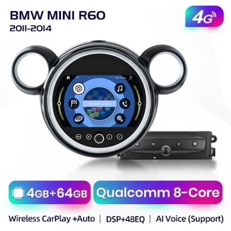 Radio Navegador Android para BMW Mini Cooper R60 (2011-2014)