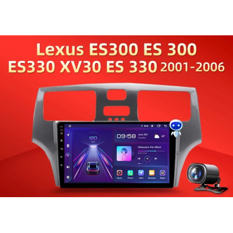 Pantalla Android para Lexus ES300 ES 300 ES330 XV30 ES 330 (2001 - 2006)