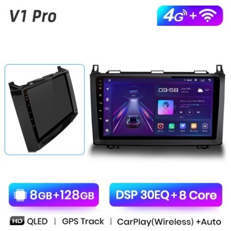 Radio Navegador Android para Mercedes Benz B200 Sprinter W906 Viano Vito W639