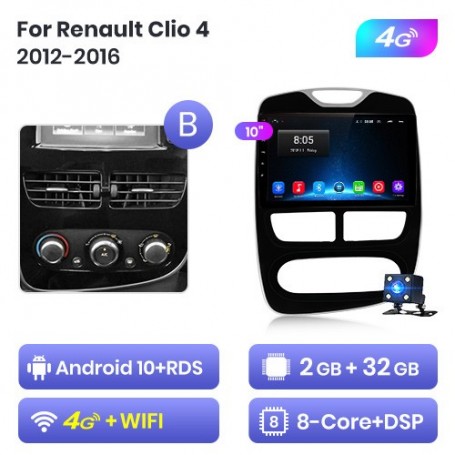 Radio Navegador Android para Renault Clio (2012-2016)
