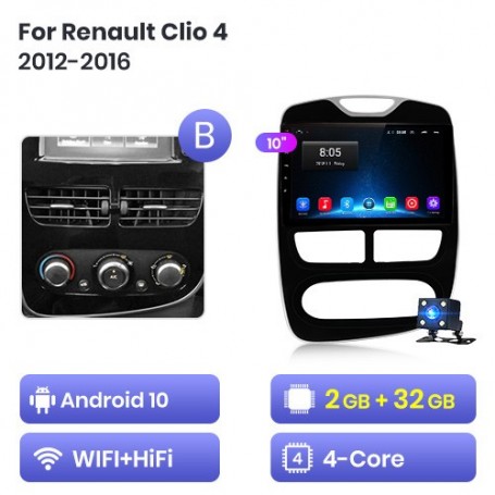 Radio Navegador Android para Renault Clio (2012-2016)