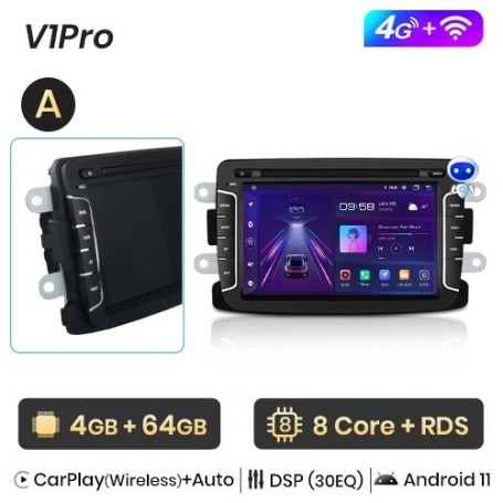 Radio Navegador Android para Renault Dacia, Duster, Sandero, Captur, Xray, Logan 2